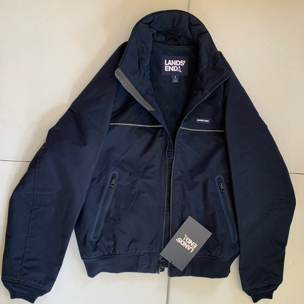 Lands' End Men's Navy Windbreaker